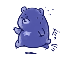 bule blue bear sticker #12783873