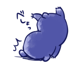 bule blue bear sticker #12783875