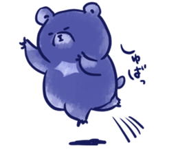 bule blue bear sticker #12783876