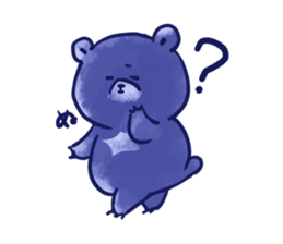 bule blue bear sticker #12783879