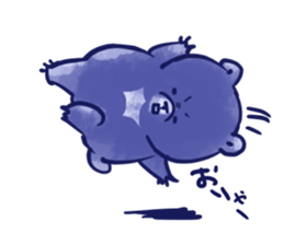 bule blue bear sticker #12783881