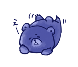 bule blue bear sticker #12783882