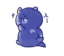 bule blue bear sticker #12783883