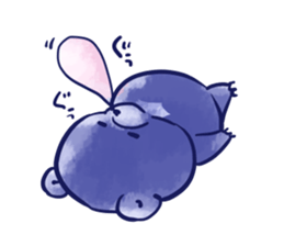 bule blue bear sticker #12783884