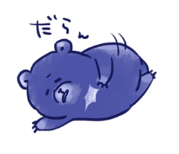 bule blue bear sticker #12783885