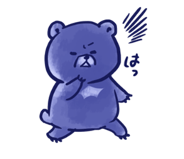 bule blue bear sticker #12783886