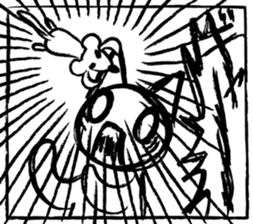 The easily scared cat sticker #12783947