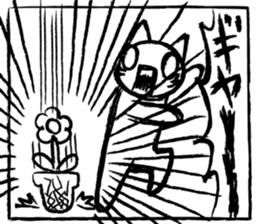 The easily scared cat sticker #12783951