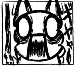 The easily scared cat sticker #12783970