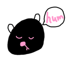 the bear with black face sticker #12784022
