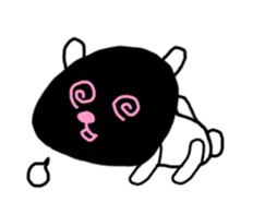 the bear with black face sticker #12784028