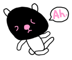 the bear with black face sticker #12784033