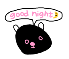 the bear with black face sticker #12784035