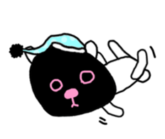 the bear with black face sticker #12784036