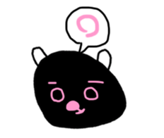 the bear with black face sticker #12784039