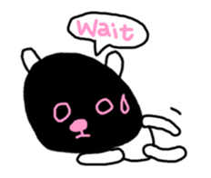 the bear with black face sticker #12784040