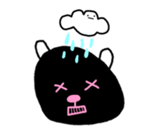 the bear with black face sticker #12784045