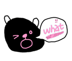 the bear with black face sticker #12784048