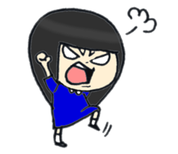 Her name is Rie 2 sticker #12784220