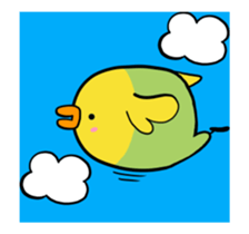 Annoying parakeet with motion! sticker #12784418