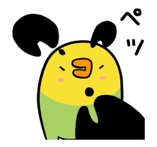 Annoying parakeet with motion! sticker #12784421