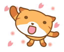 cat fukusaburo02 moving sticker #12784671