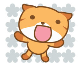 cat fukusaburo02 moving sticker #12784681