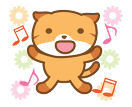 cat fukusaburo02 moving sticker #12784688