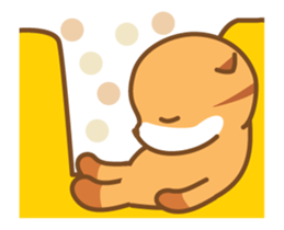 cat fukusaburo02 moving sticker #12784692