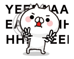 Move ! Cat to notes at full power 3 sticker #12784862