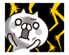 Move ! Cat to notes at full power 3 sticker #12784866