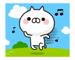 Move ! Cat to notes at full power 3 sticker #12784871