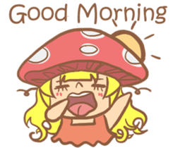 mushroom girl (so cute) sticker #12785094