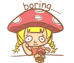 mushroom girl (so cute) sticker #12785098