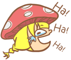 mushroom girl (so cute) sticker #12785102