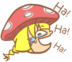 mushroom girl (so cute) sticker #12785102