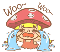 mushroom girl (so cute) sticker #12785103