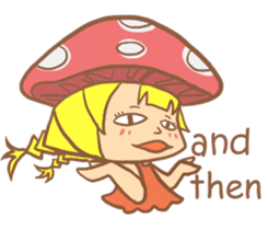 mushroom girl (so cute) sticker #12785119