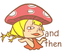 mushroom girl (so cute) sticker #12785119