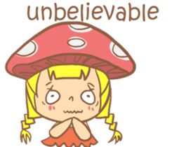 mushroom girl (so cute) sticker #12785122
