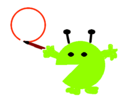 player green circle sticker #12786219