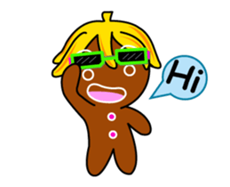 Banana Ginger Bread Man sticker #12787118