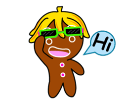Banana Ginger Bread Man sticker #12787118
