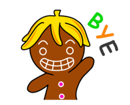 Banana Ginger Bread Man sticker #12787119