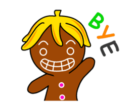 Banana Ginger Bread Man sticker #12787119