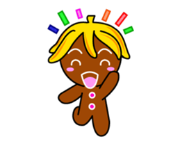 Banana Ginger Bread Man sticker #12787120