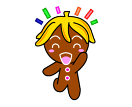 Banana Ginger Bread Man sticker #12787120