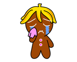 Banana Ginger Bread Man sticker #12787121