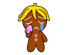 Banana Ginger Bread Man sticker #12787121