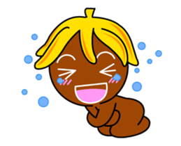 Banana Ginger Bread Man sticker #12787125